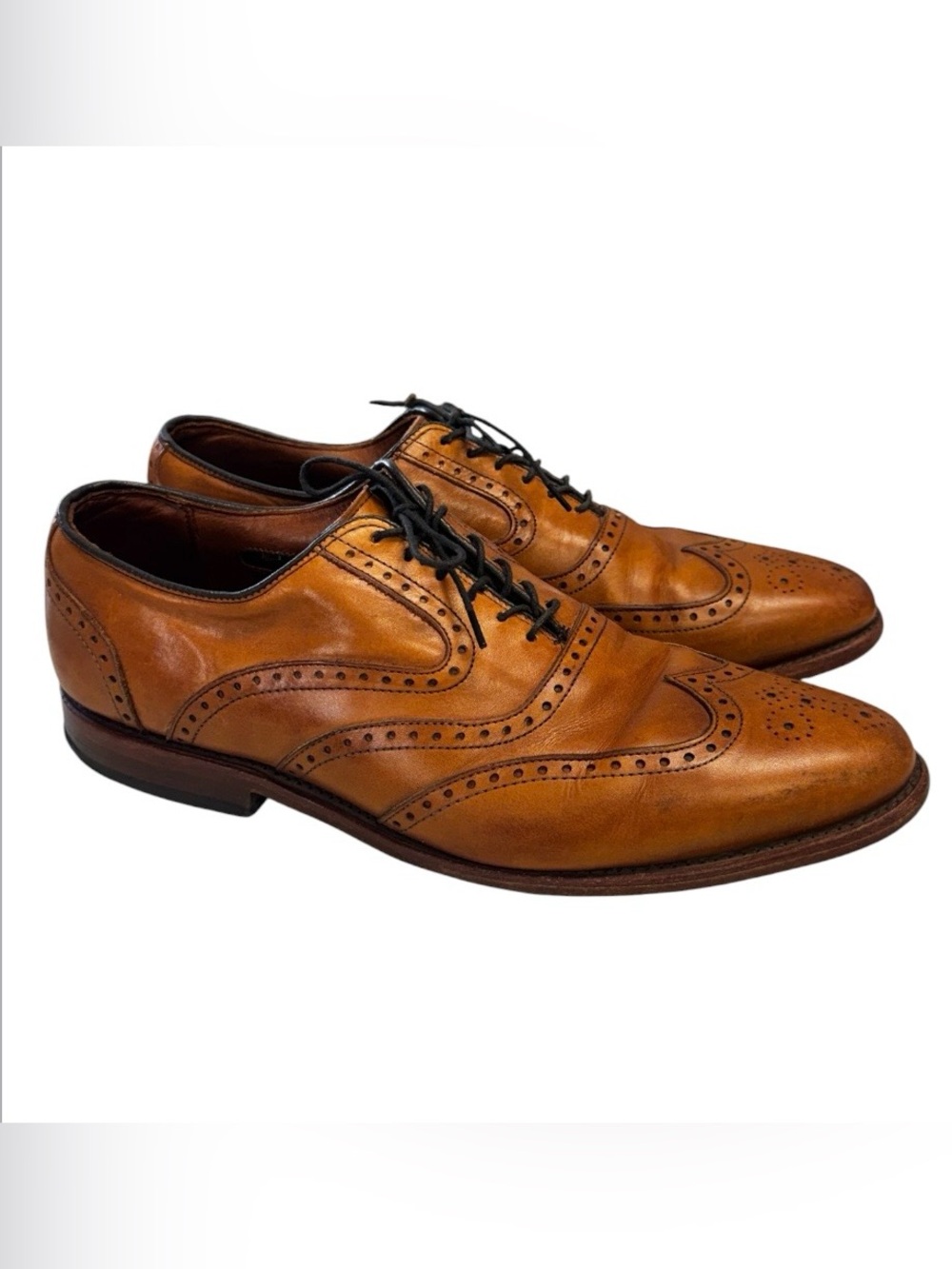 Allen Edmonds McAllister Wingtip Oxford Dress Shoes -Walnut Brown 9.5D